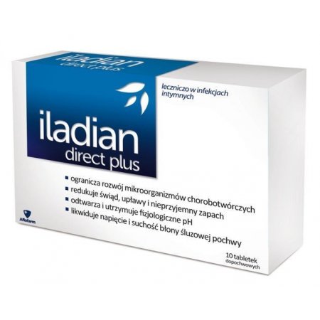 Iladian Direct Plus tabletki dopochwowe 10 tab