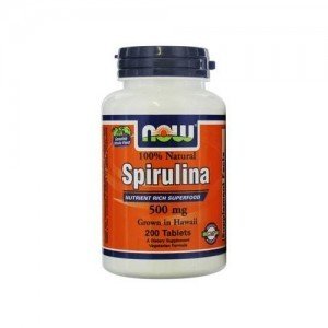 Spirulina 500 mg 200 kaps NOW Foods