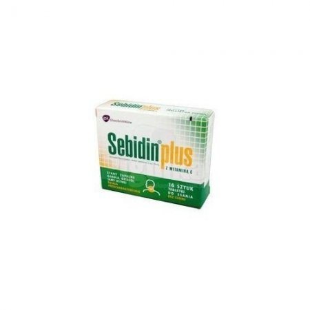 Sebidin Plus tabletki do ssania 16 tabletek