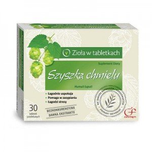 Szyszka chmielu tabletki powlekane 30 tabl.