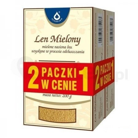 Len mielony odtłuszczony 2 x 200 g