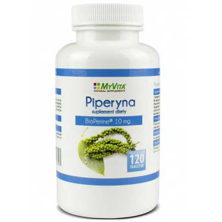 Piperyna BioPerine 10mg (MyVita) 120 tabl