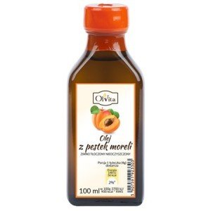 Olej z pestki moreli tłoczony na zimno - witamina B17 - 100 ml