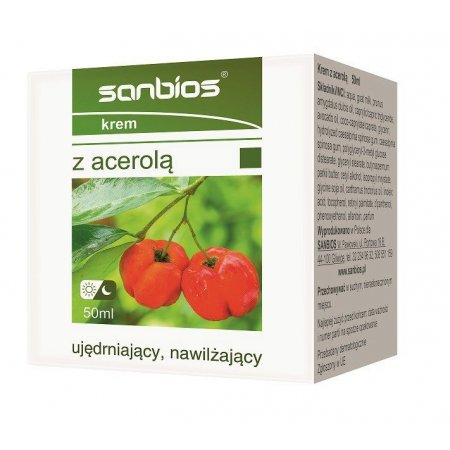 Sanbios Krem z Acerolą 50ml intensywnie rozświetlający Sanbios Krem z Acerolą 50ml intensywnie rozświetlający