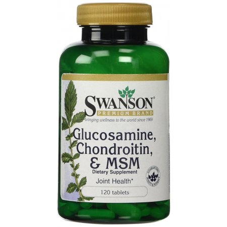  Glucosamine Chondroitin MSM, SWANSON, 250/200/150mg, 120 tabl.