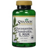 SWANSON Glucosamine Chondroitin MSM,250/200/150mg, 120 tabl. (Glukozamina)