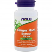 NOW FOODS Imbir Ginger Root Extract 250mg 90 kap.