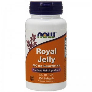 NOW FOODS Royal Jelly 300mg 100 kap