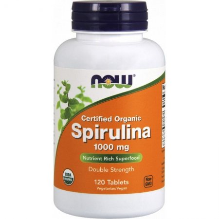NOW FOODS Spirulina Organic 1000 mg 120 tabl