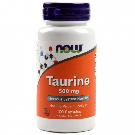 NOW FOODS TAURINE 500MG - 100 KAP