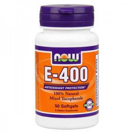 NOOW FOODS NATURAL E-400 100 KAPS.