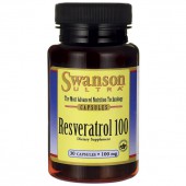 SWANSON RESVERATROL,100mg,30 kap.