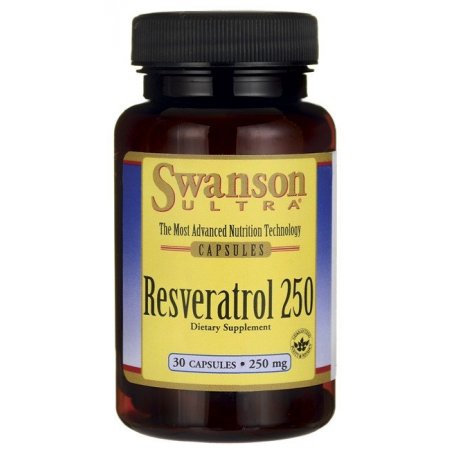 SWANSON, Resveratrol 250mg, 30 kap
