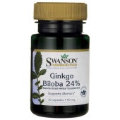 SWANSON Ginkgo Biloba ekstrakt 60mg, 30 kaps.