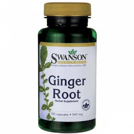 SWANSON, Ginger Root, 540mg, 100kap.