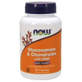 NOW FOODS, Glucosamine&Chondroitin with MSM(glukozamina) , 90kap.