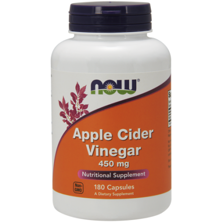 NOW FOODS Apple cider vinegar 450mg 180kaps.