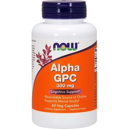 NOW FOODS ALPHA GPC 300MG 60KAPS.