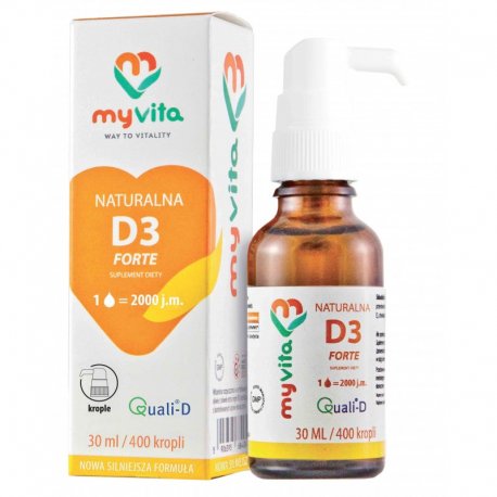 MyVita naturalna witamina D3 krople 30 ml FORTE