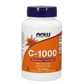 Now Foods Witamina C 1000 mg z Dziką Różą + Bioflawonoidy 100 tabletek