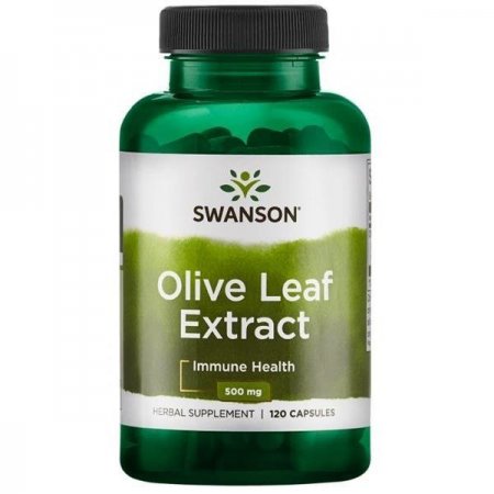 Swanson, Olive Leaf Extract, 500mg, 120kap.