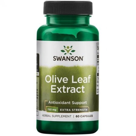 SWANSON Olive Leaf 750 mg - 60 kaps.