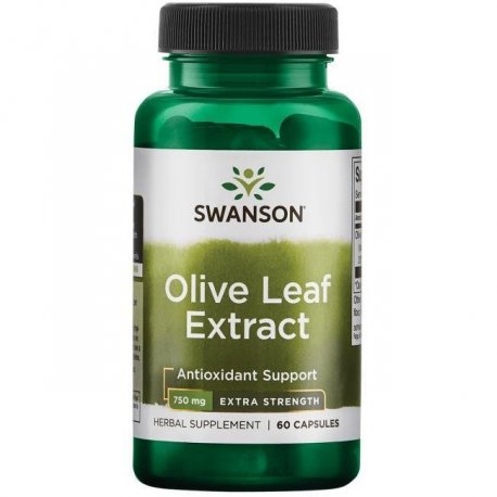 SWANSON Olive Leaf 750 mg - 60 kaps.