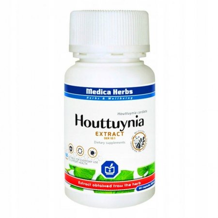 Medica Herbs Houttuynia Wyciąg 300 mg - 60 kapsułek