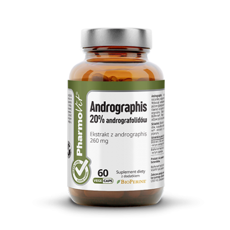 Andrographis 20% Andrografolidów 60 Kaps Vcaps® Clean Label™