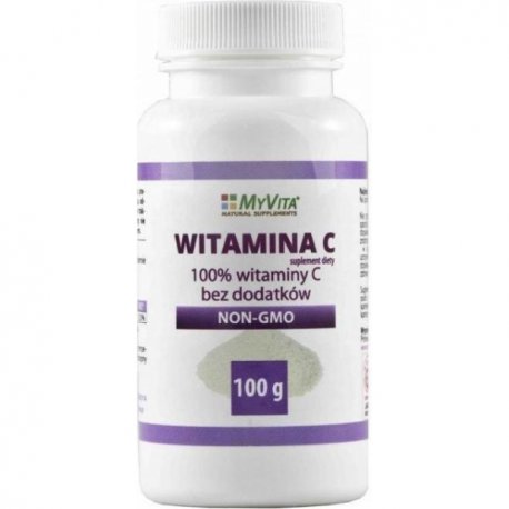 MyVita, Witamina C, kwas L-askorbinowy, Proszek, 100 g