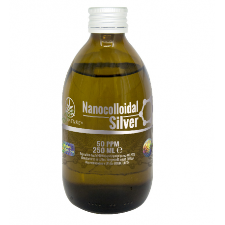 Srebro Nanokoloidalne - Koloidalne 50ppm. 250ml.