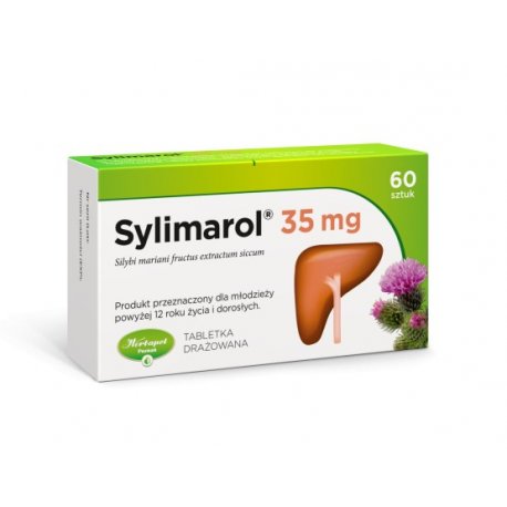 Sylimarol 35mg tabletki drażowane 0,035g 60 tabletek