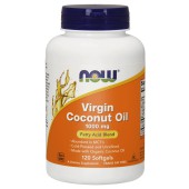 Coconut Oil Virgin (Olej z kokosa) 1000mg 120 kaps. Now foods