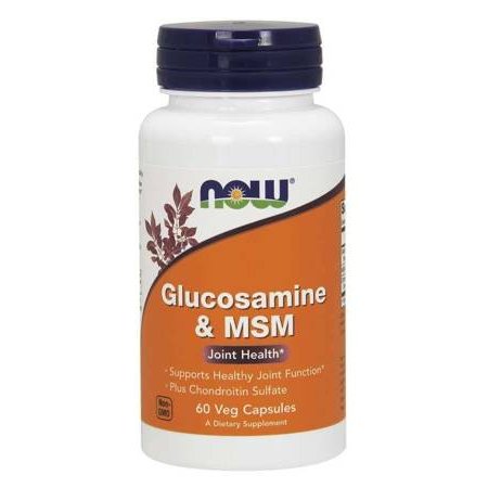 NOOW FOODS, Glucosamine & MSM (Glukozamina), 60kap.