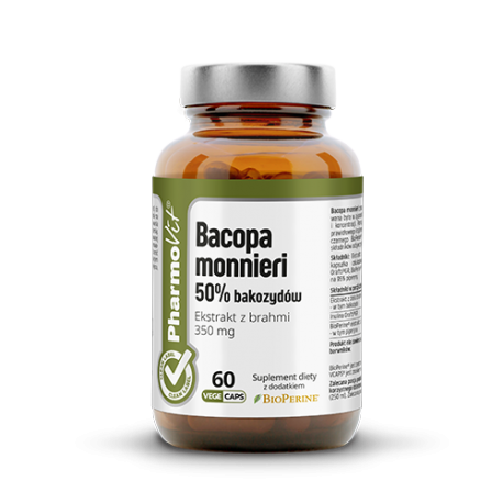 Bacopa monnieri Ekstrakt z brahmi 350 mg