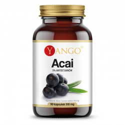 Acai - ekstrakt 5 % antycyjanów - 90 kapsułek Yango