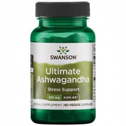 SWANSON ASHWAGANDHA KSM-66 250MG 60KAPS.