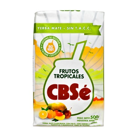 Yerba Mate CBSe Frutos Tropicales (mango, owoce tropikalne) 500g.