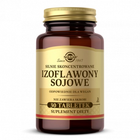 IZOFLAWONY SOJOWE Silnie skoncentrowane nie GMO SOLGAR 