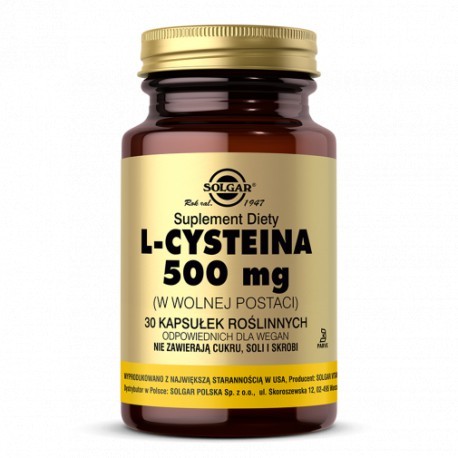 SOLGAR L-Cysteina 500 mg 50 kaps.