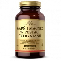 SOLGAR WAPŃ I MAGNEZ W POSTACI CYTRYNIANU 100 TABL.