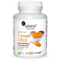 Curcumin 3 PLUS Curcuma longa 500 mg Piperin 5 mg 60 kaps. Aliness