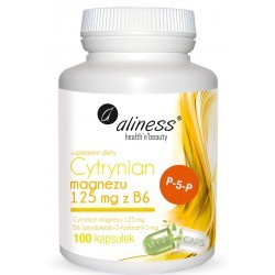 Cytrynian Magnezu 125 mg z B6 (P-5-P) Aliness