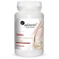 Selen L-selenometionina 200µg 100 tabletek Aliness