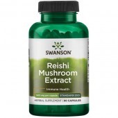 SWANOSN, Reishi Mushroom Extract, 90kap, 500mg.