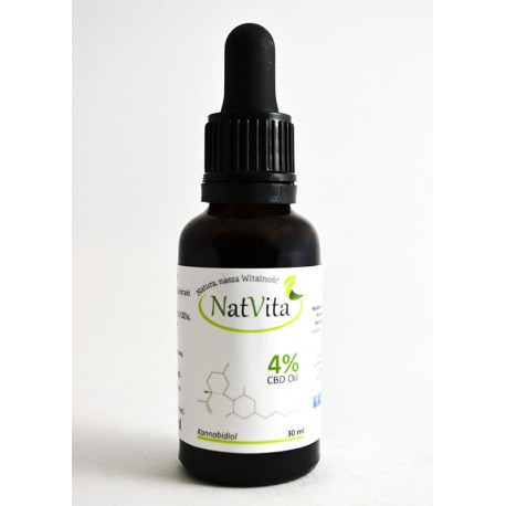 Olej CBD Ekstrakt konopny (Kannabidiol) 4% 10 ml