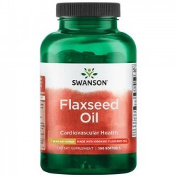 SWANSON FLAXSEED OIL 1000MG 100 ŻELKOW