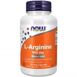 L- ARGININE 500mg 100 kaps NOW Foods